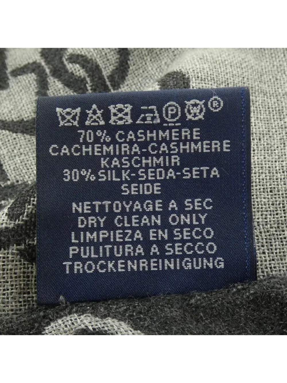 Hermes Stole Scarf Gray